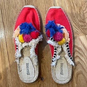 Red Soludos Espadrilles Size 8
